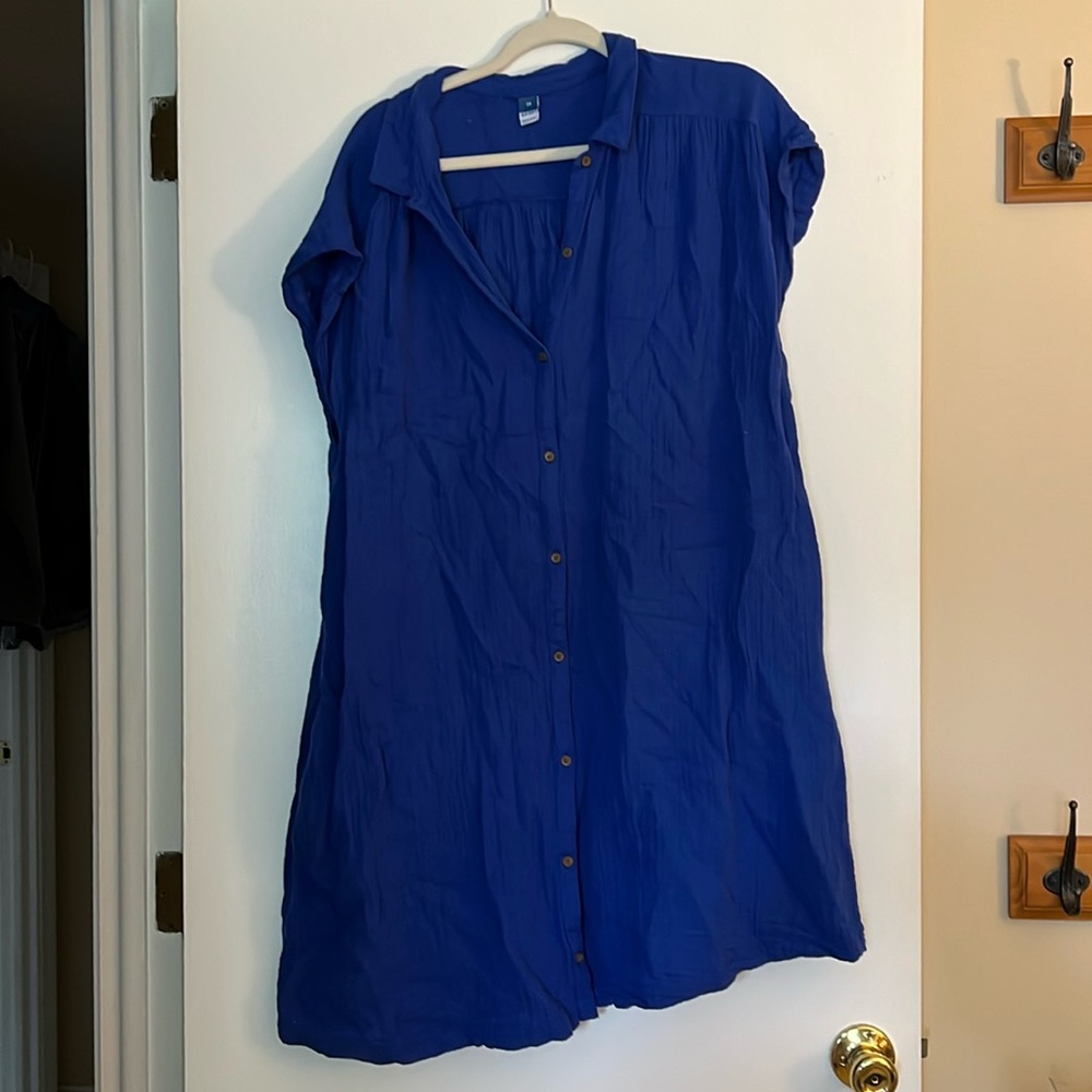 Old Navy royal blue bathing suit cover up size 2x